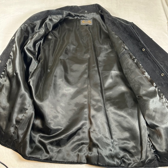 Scully Black Fringe Jacket suede leather western cowboy coat button - Picture 10 of 11